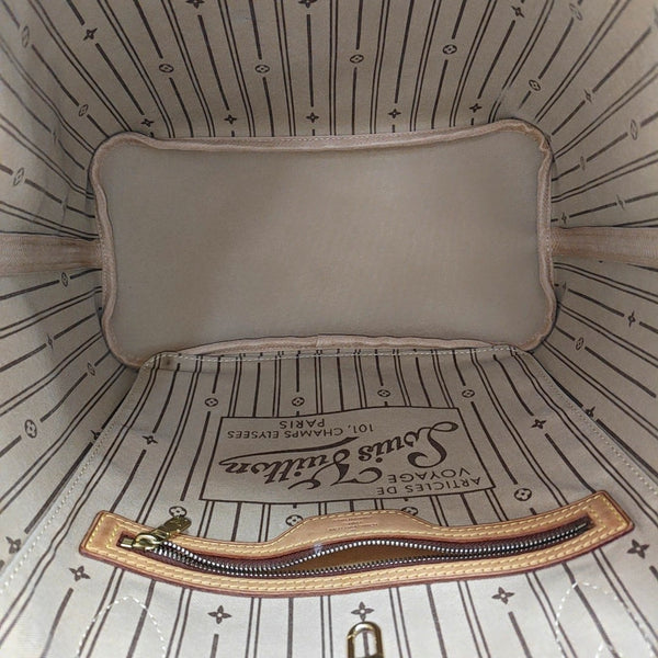 NEVERFULL MM Monogram Coated Canvas Brown