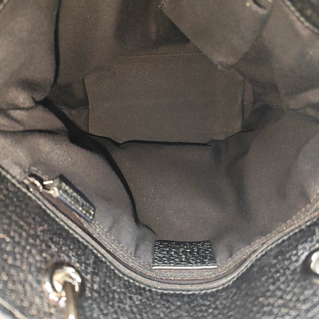Full Moon Monogram Coated Canvas Black