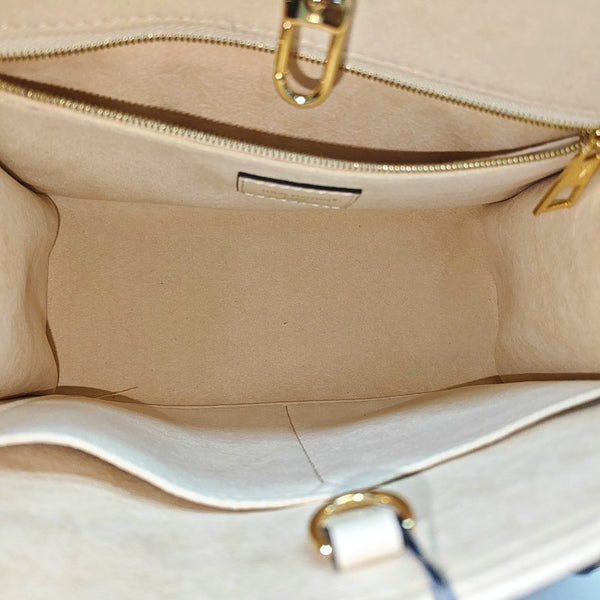 ONTHEGO PM Monogram Calfskin Beige