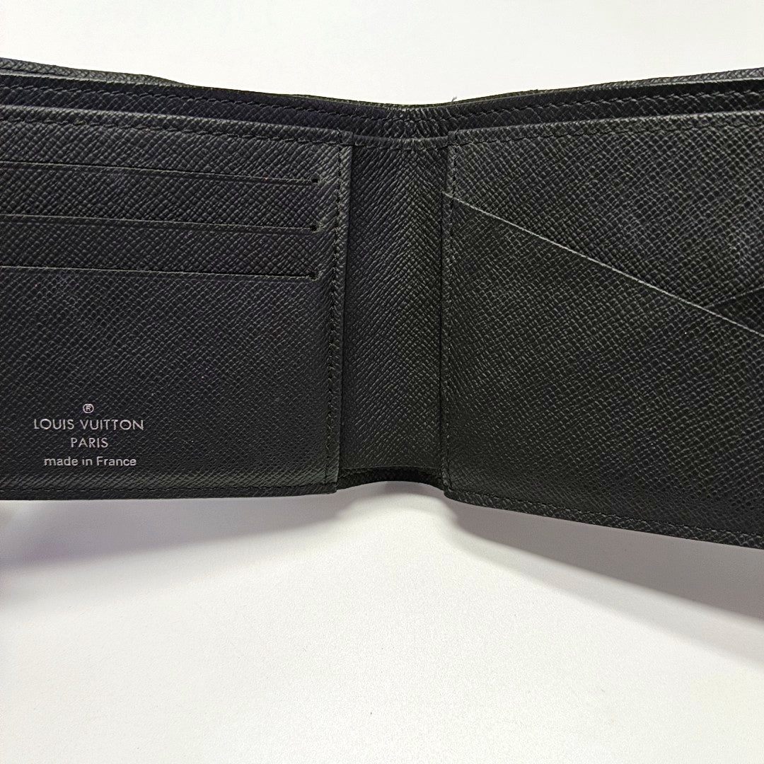 AMERIGO Damier Graphite Coated Canvas Gray