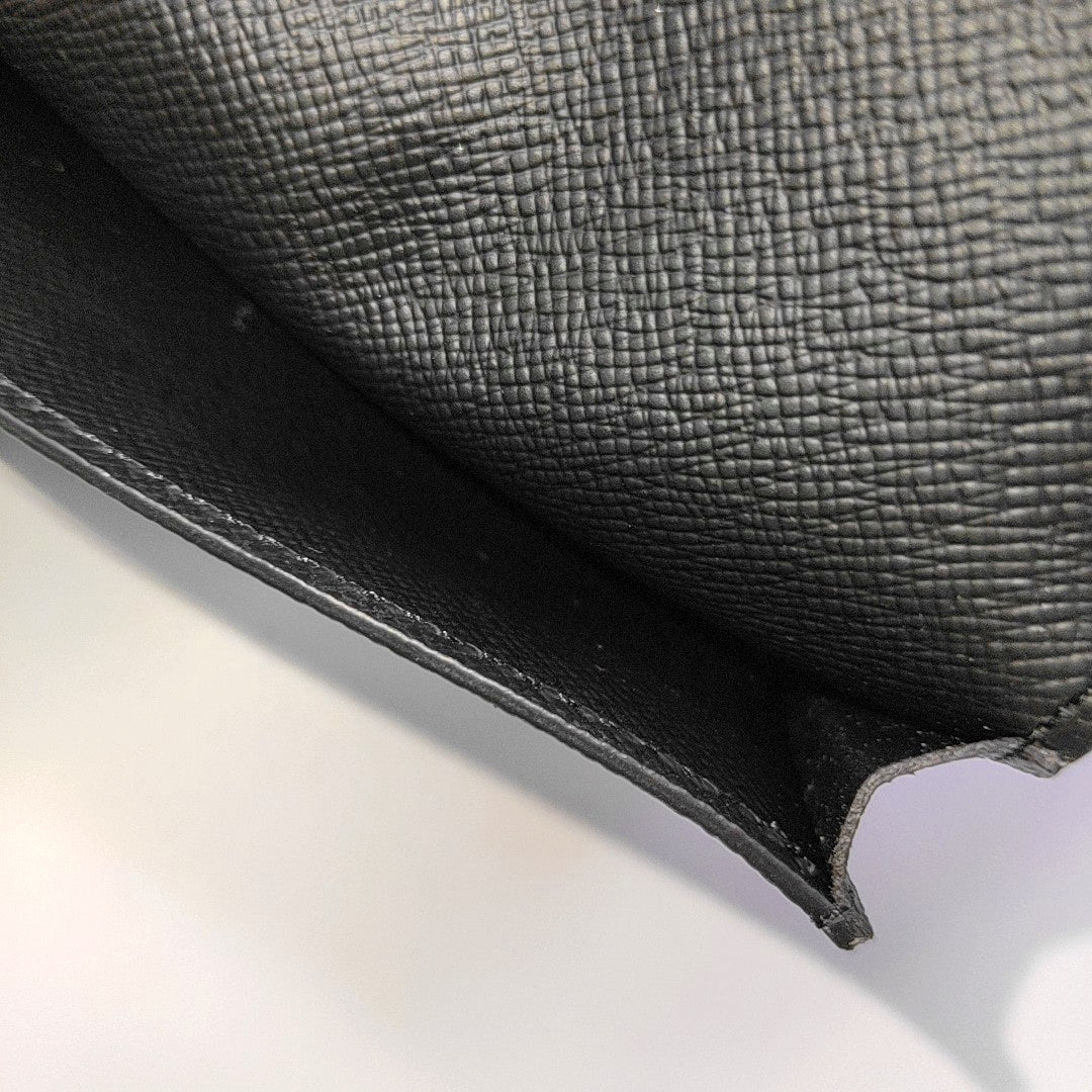 Monogram Coated Canvas Wallet Black