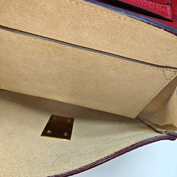 Drew Mini Calfskin Red