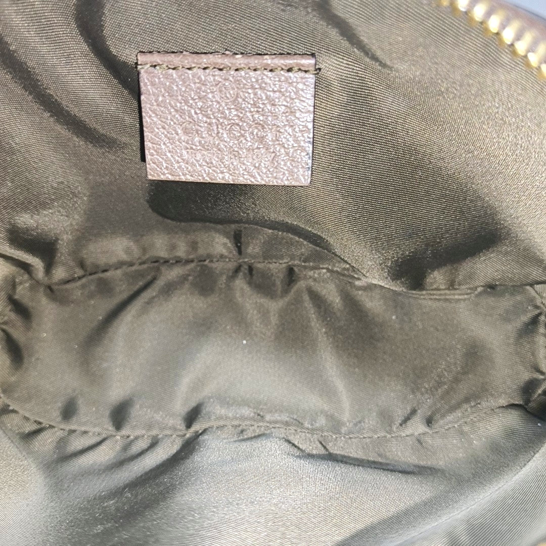 Ophidia Mini Monogram Coated Canvas Beige