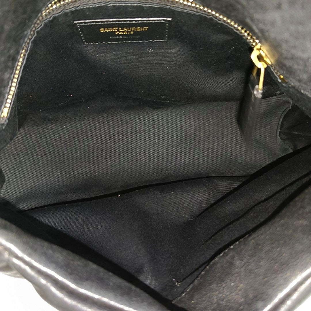 PUFFER Small Quilted Lambskin Black