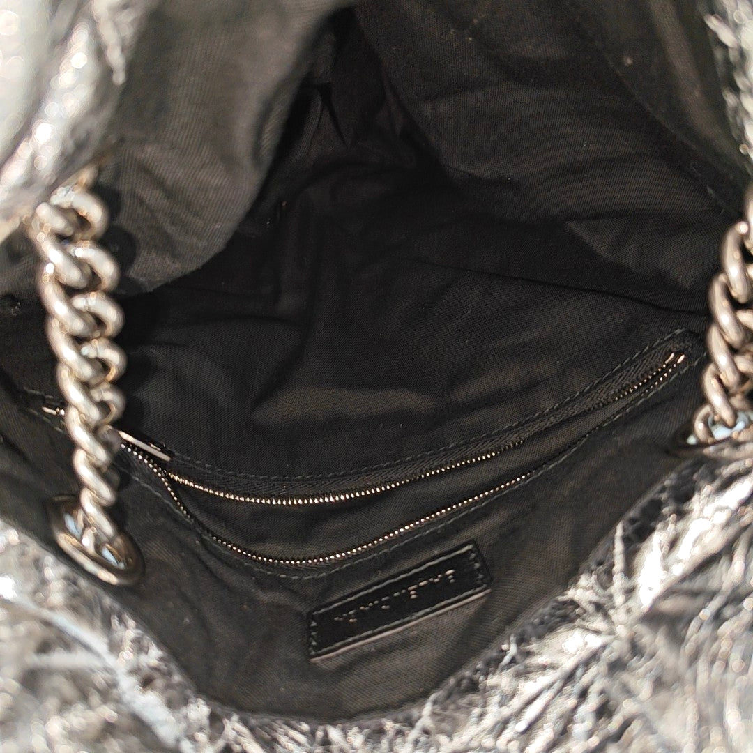 Crush Small Quilted Calfskin Silver