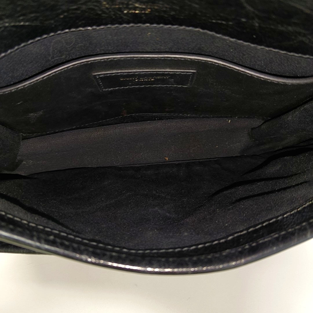NIKI Small Chevron Calfskin Black