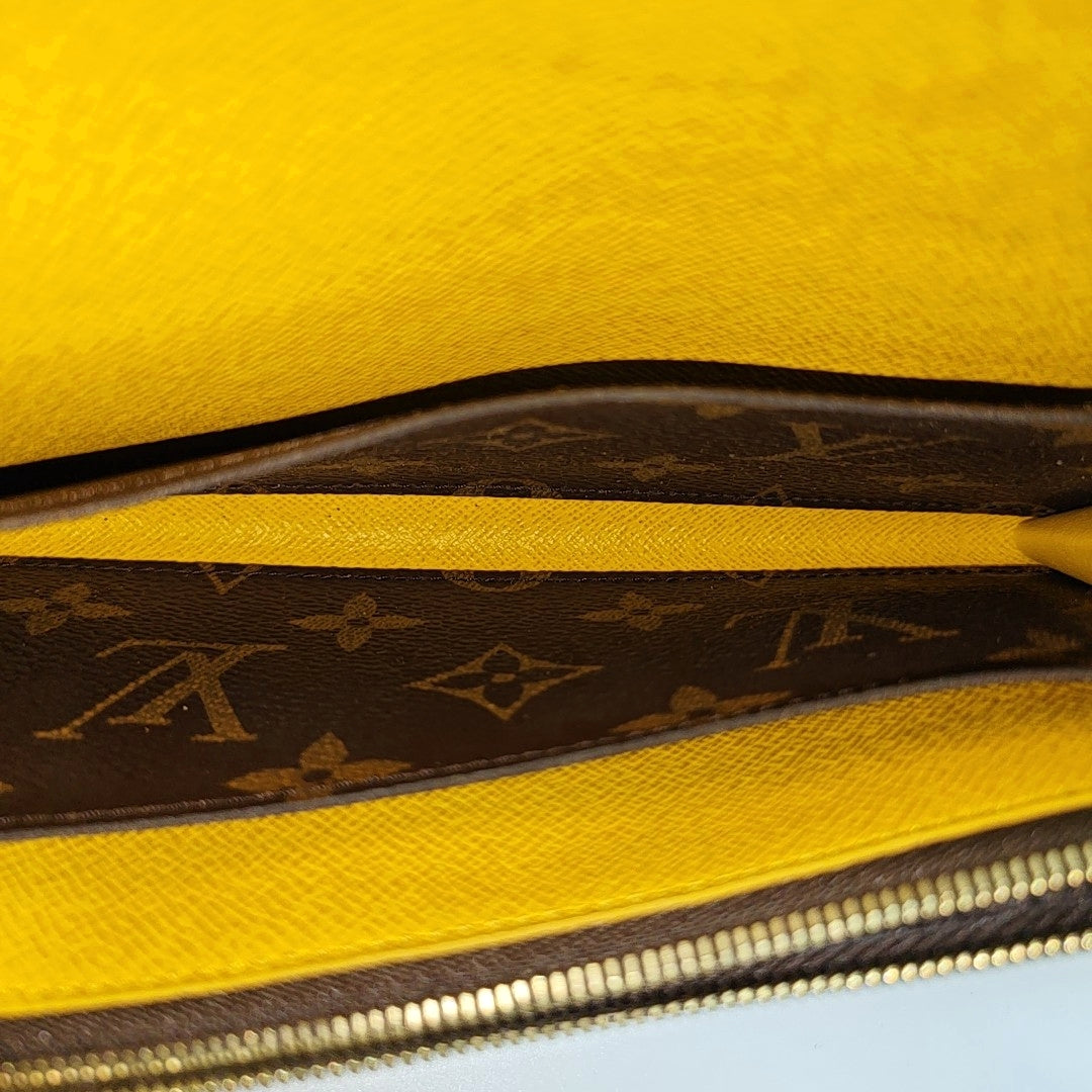 EMILIE Monogram Coated Canvas Brown Wallet