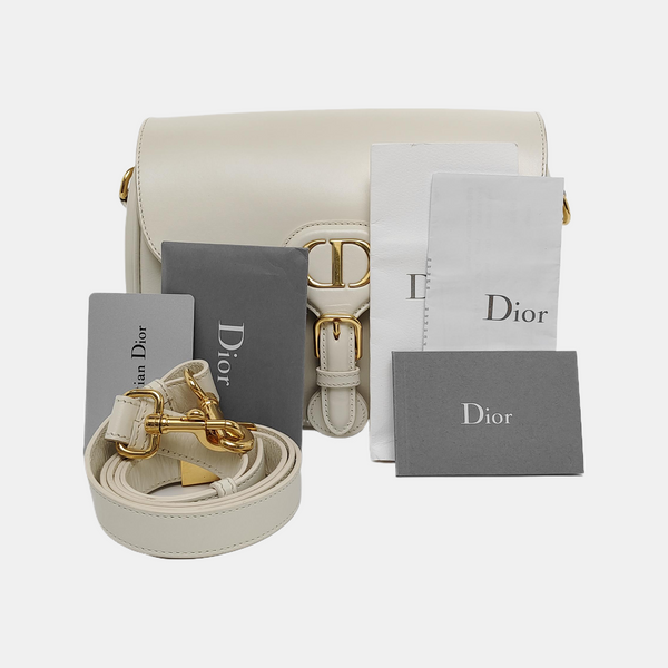Authenticated pre-owned  Bobby Medium Calfskin White - Shoulder Bag at Looply