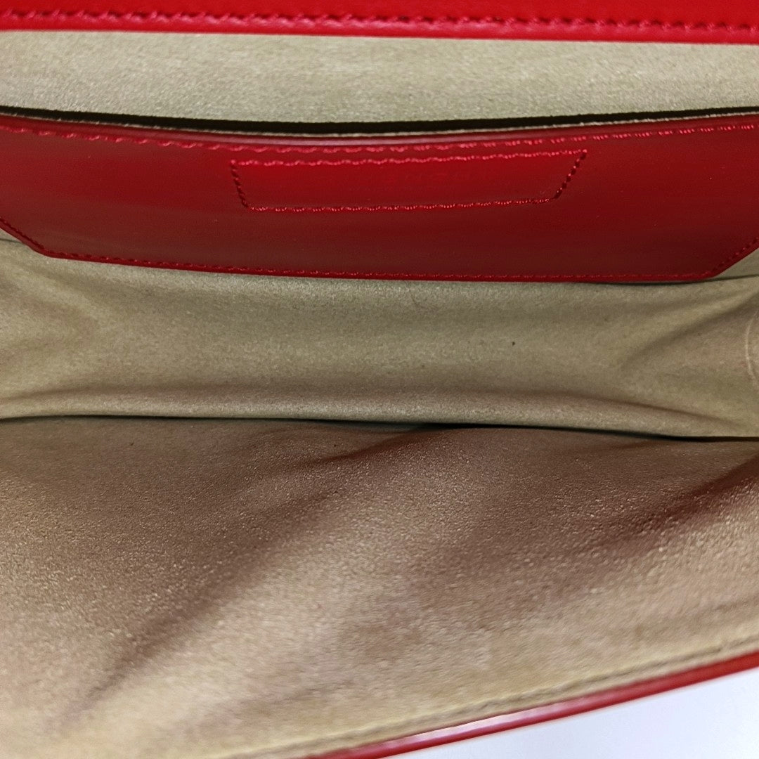Calfskin Crossbody Bag Red