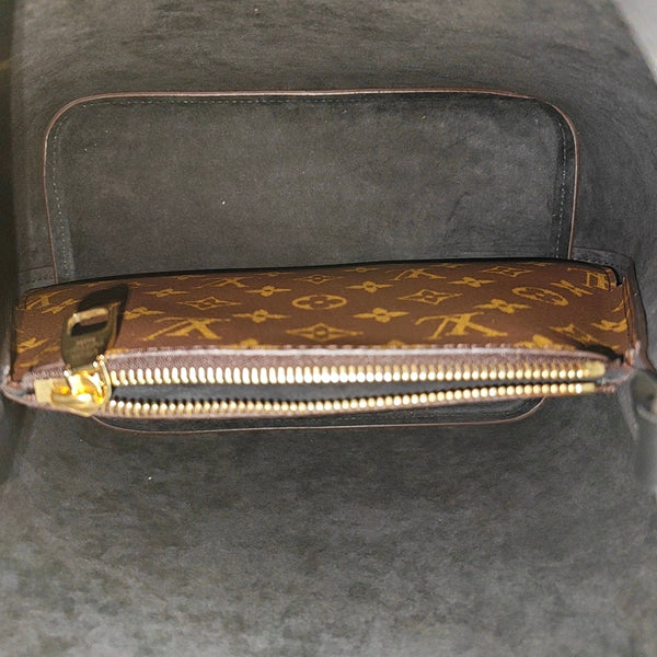 NÉONOÉ MM Monogram Coated Canvas Brown