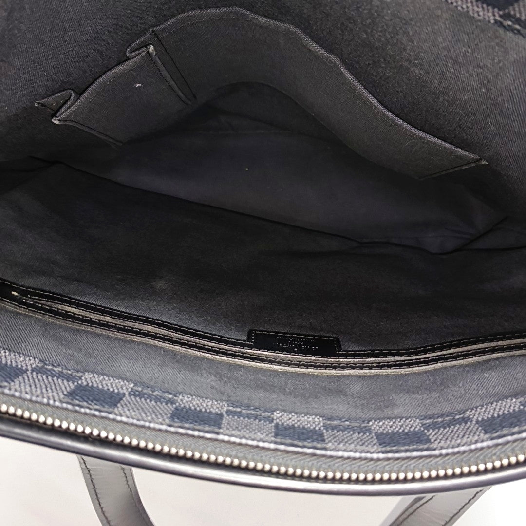 TADAO MM Damier Graphite Coated Canvas Gray