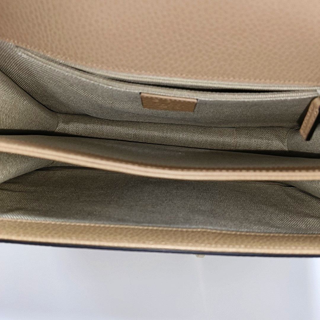 Interlocking G Large Calfskin Brown