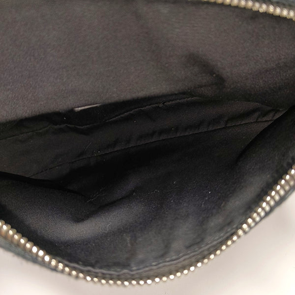 Saddle Medium Oblique Canvas Black