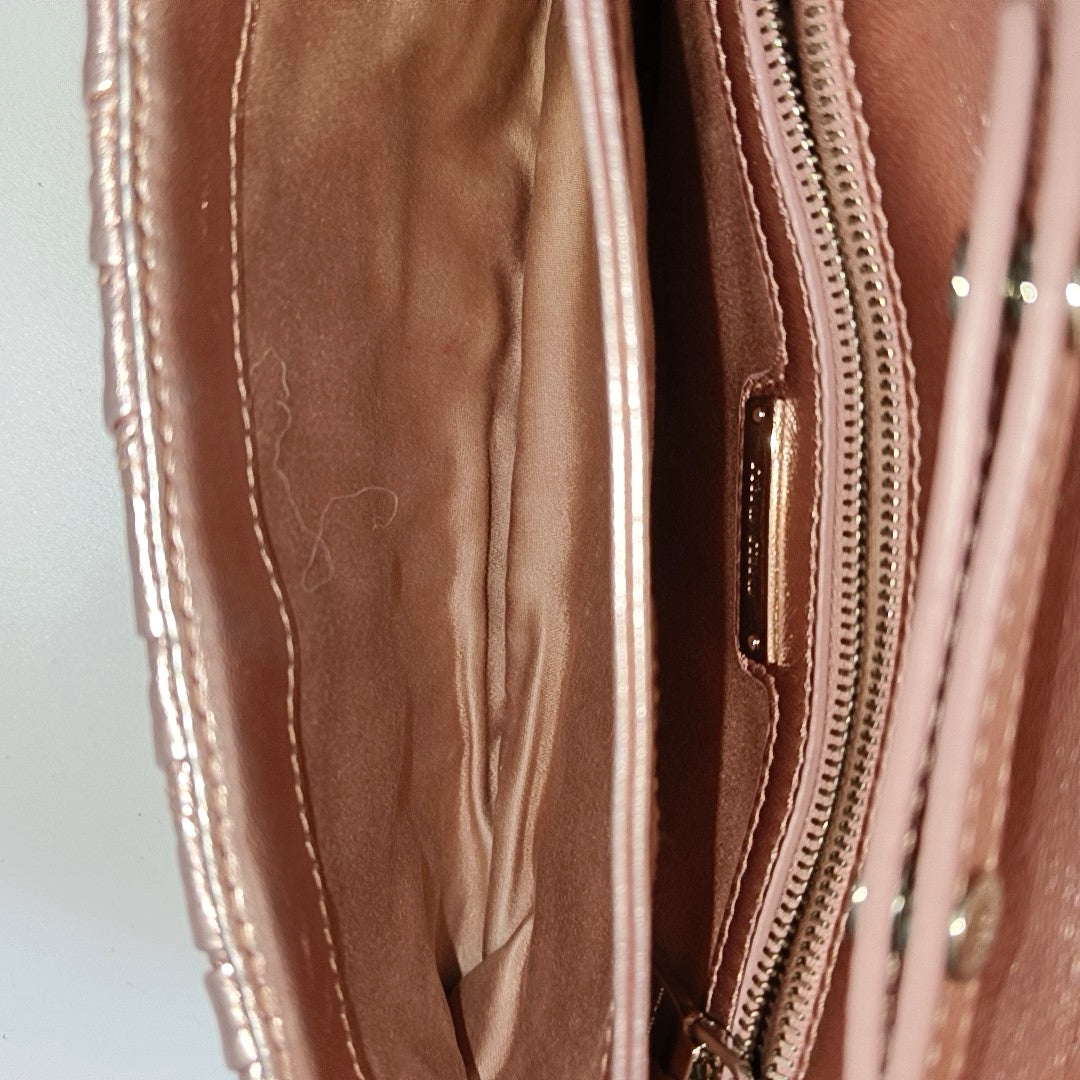 Quilted Lambskin Shoulder Bag Pink
