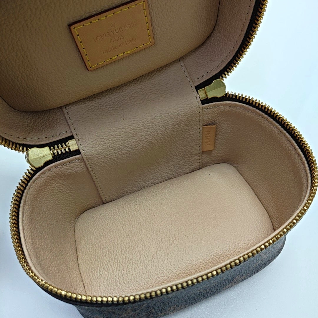 NICE Super Mini Monogram Coated Canvas Brown