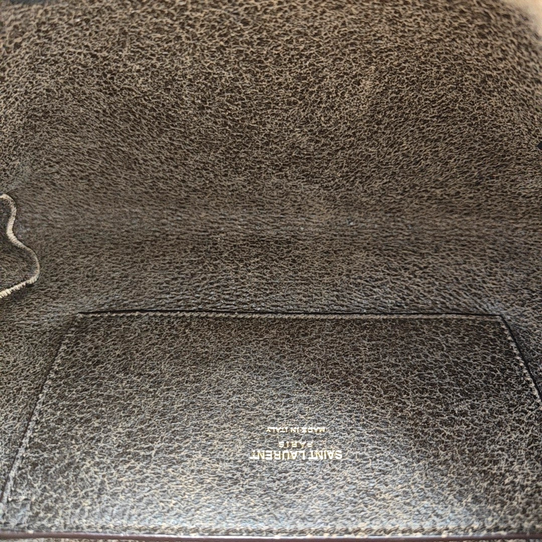 Sheepskin Top Handle Bag Brown