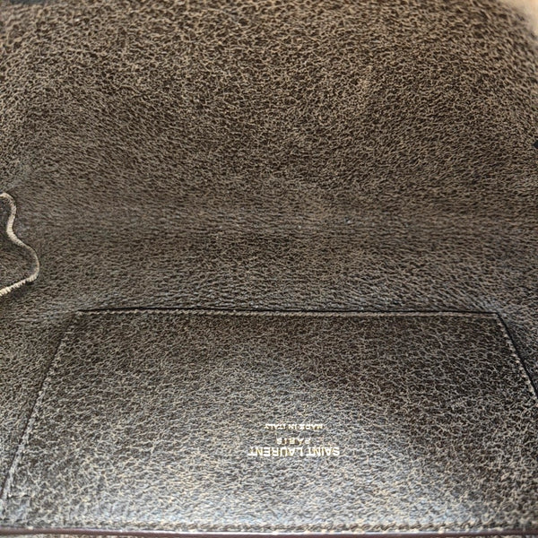 Sheepskin Top Handle Bag Brown