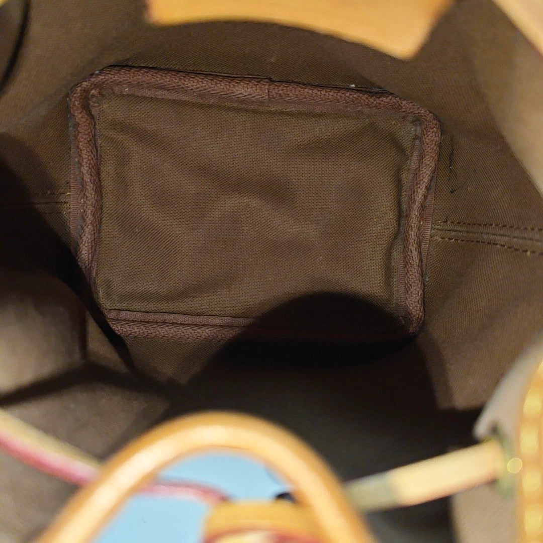 NÉONOÉ Nano Monogram Coated Canvas Brown