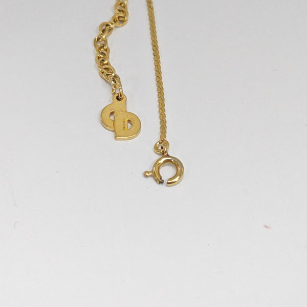 Twist Round Metal Gold Necklace