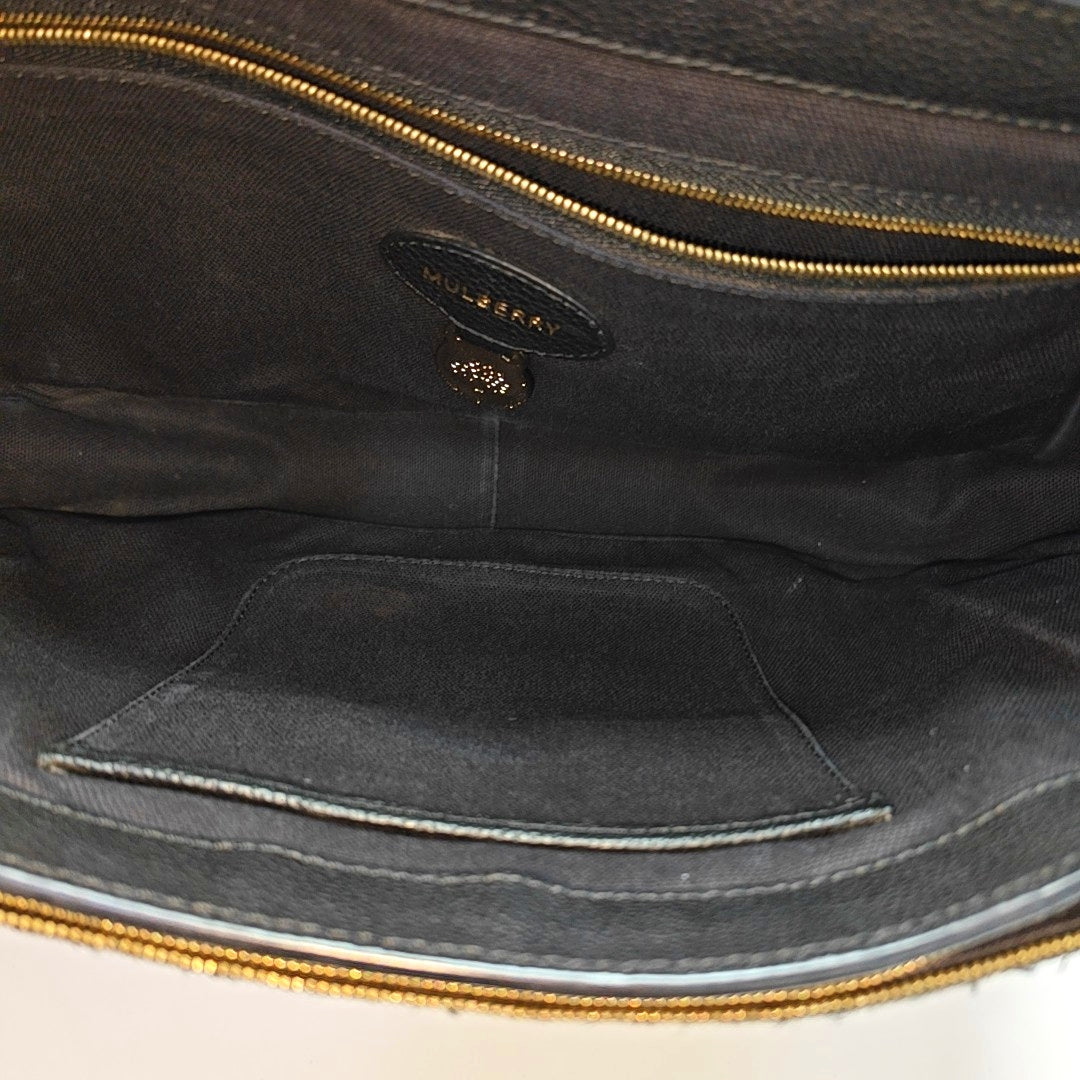 Calfskin Shoulder Bag Black