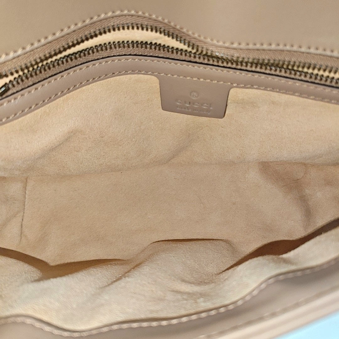 GG Marmont Medium Quilted Calfskin Gray