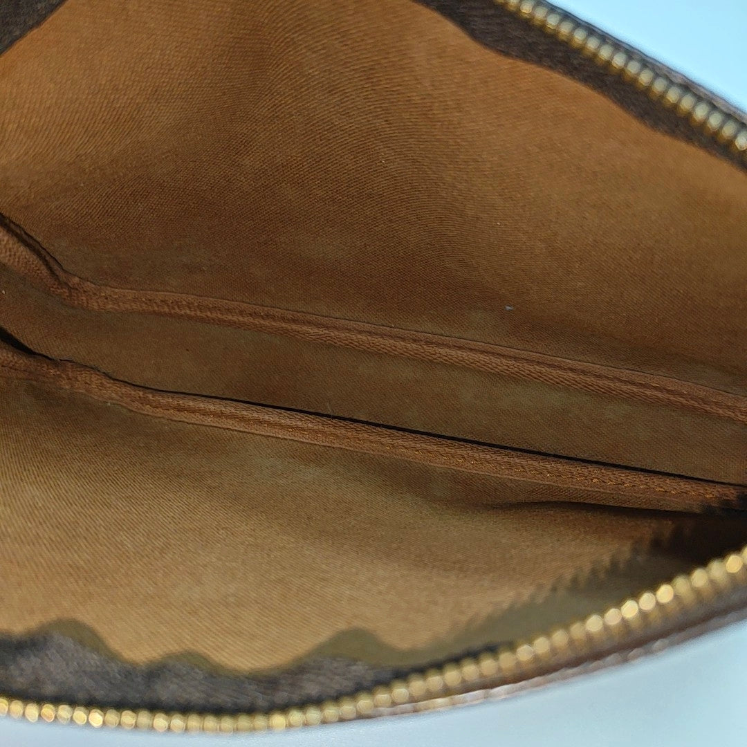 ACCESSOIRES Monogram Coated Canvas Brown