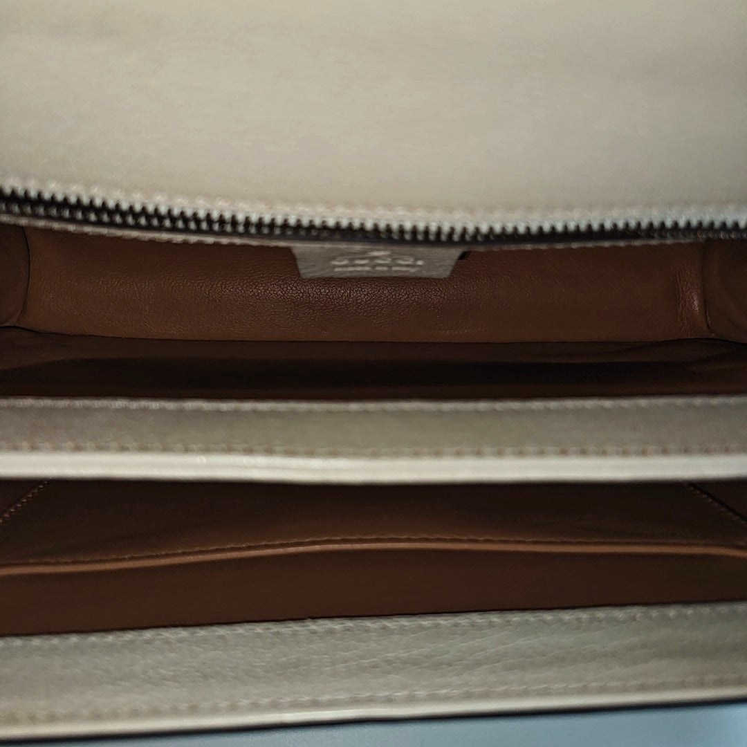 Calfskin Shoulder Bag White