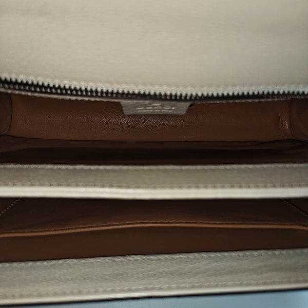 Calfskin Shoulder Bag White