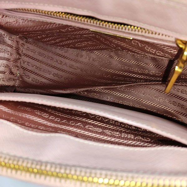 Galleria Small Saffiano Calfskin Pink