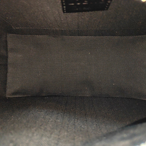 Puzzle Fold Small Quilted Calfskin Black
