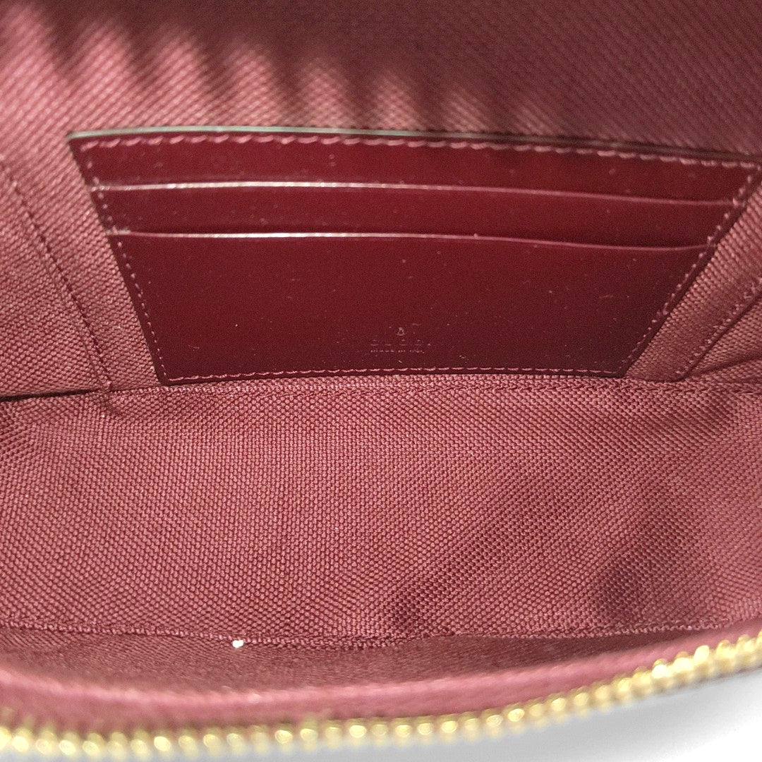 Monogram Coated Canvas Shoulder Bag Super Mini Red