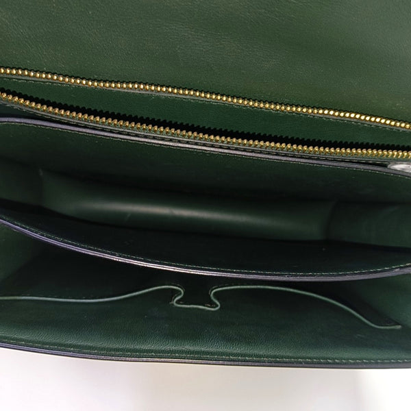 CLASSIC BOX Piel de ternera mediana Verde