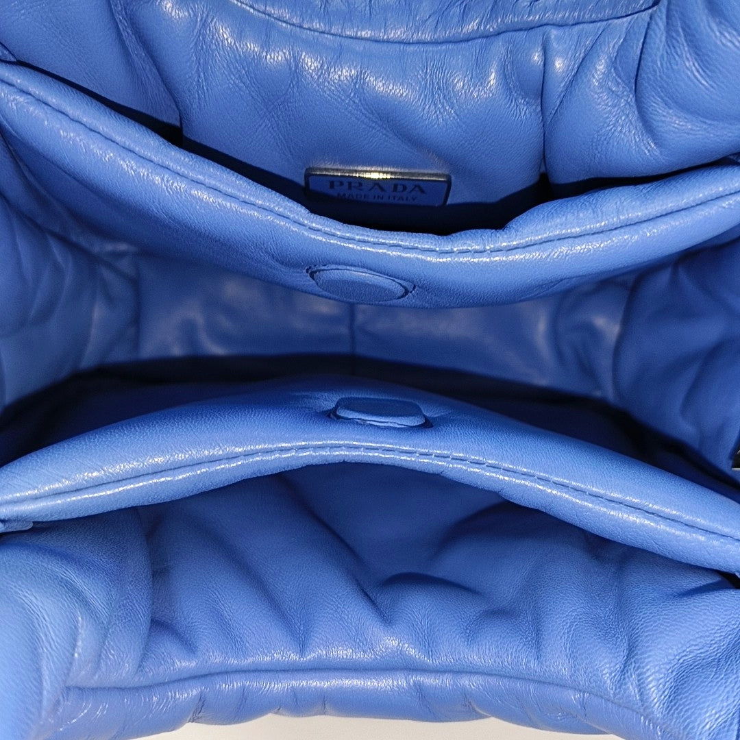 Lambskin Shoulder Bag Blue