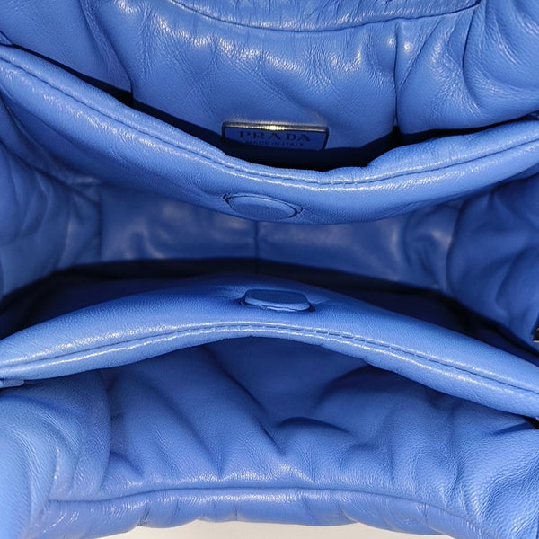 Lambskin Shoulder Bag Blue