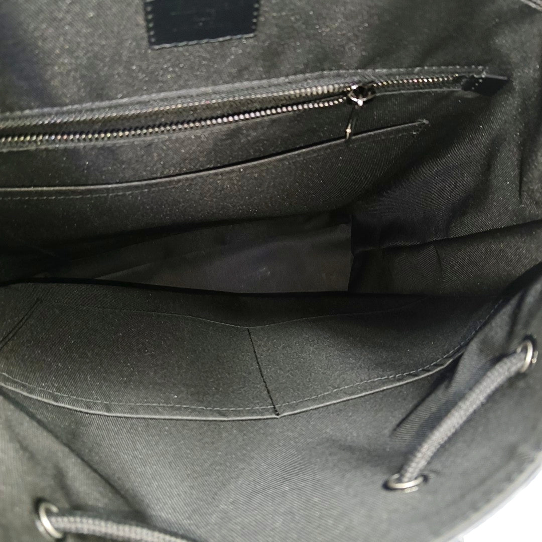 CHRISTOPHER Monogram Coated Canvas Gray