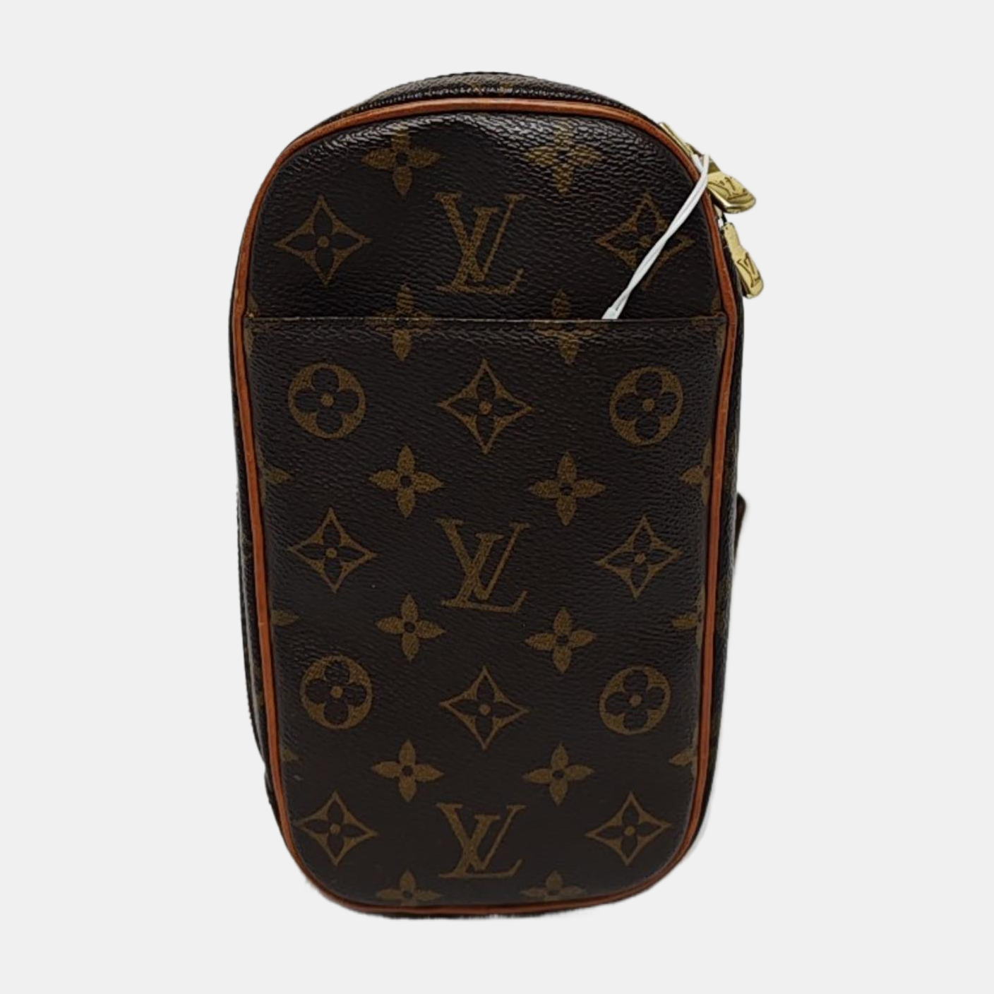GANGE Monogram Coated Canvas Brown