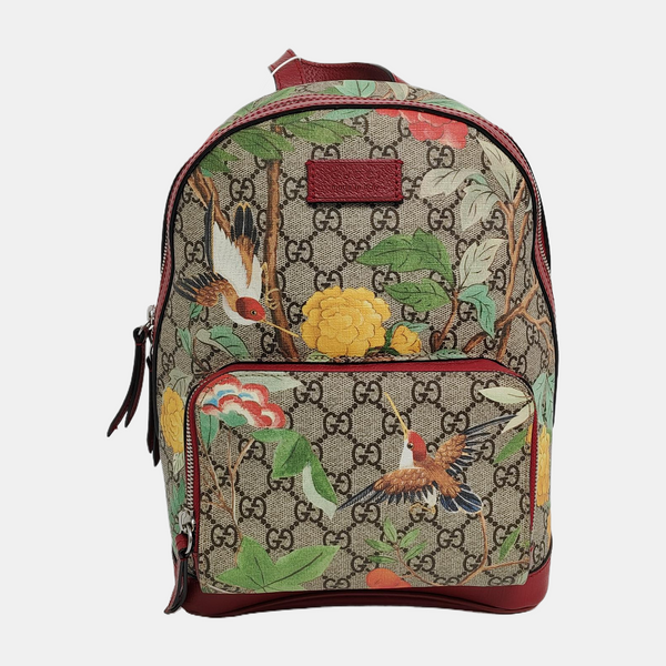GG Blooms Monogram Coated Canvas Beige