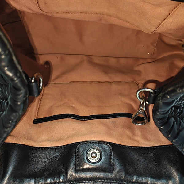 Avenue Quilted Lambskin Black