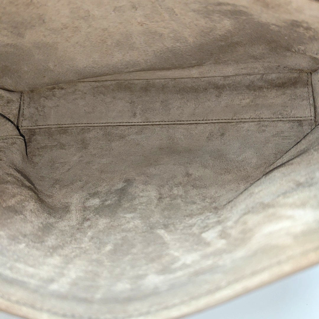 Authenticated pre-owned  16 Medium Calfskin Grey - Shoulder Bag at Looply
