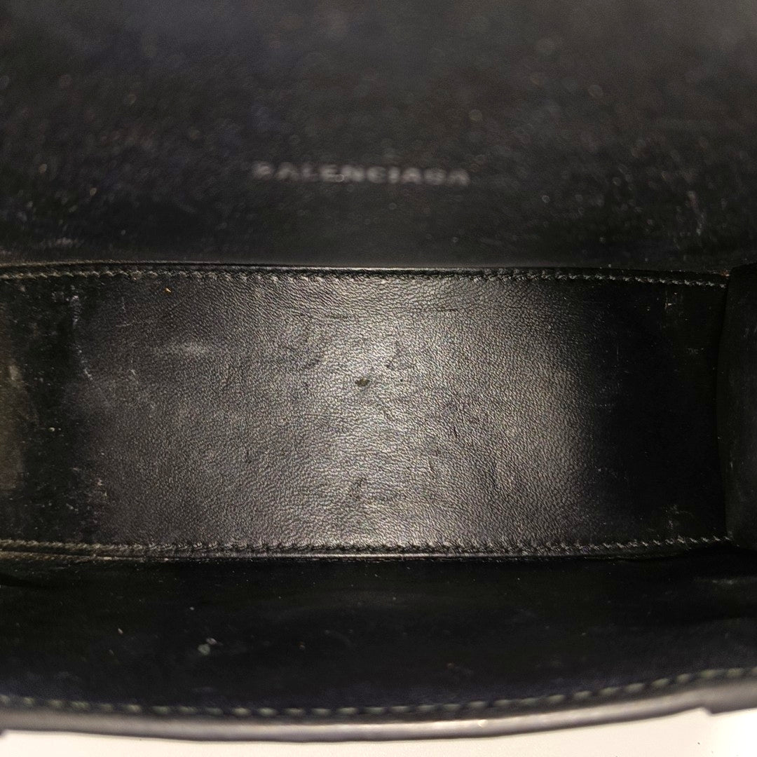 Hourglass Small Calfskin Black