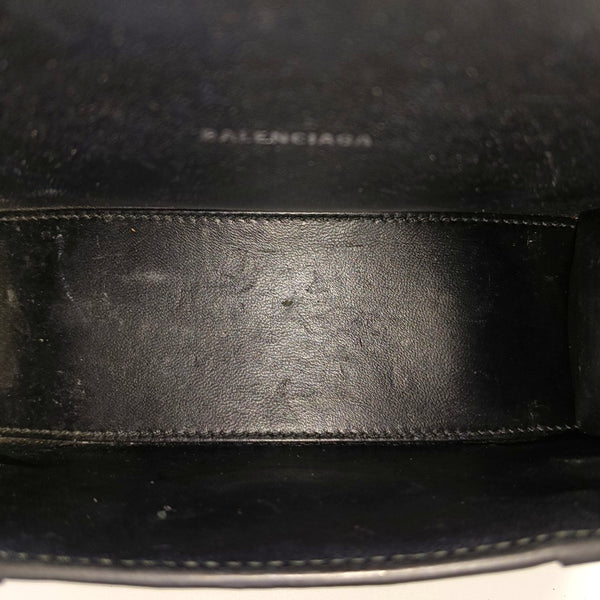 Hourglass Small Calfskin Black