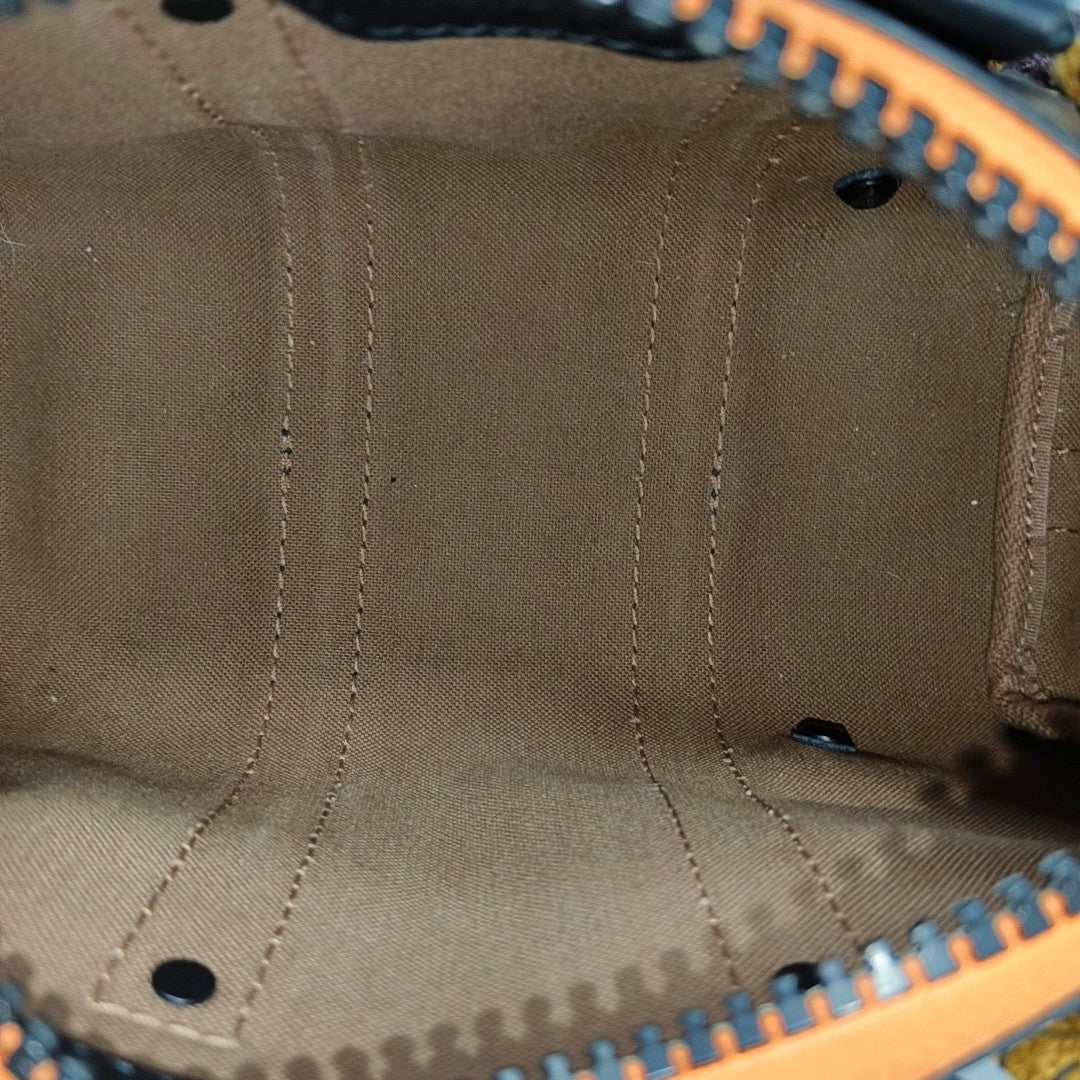 KEEPALL Nano Monogram Coated Canvas Brown