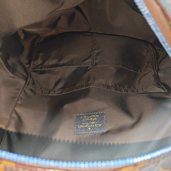 JOSH Monogram Coated Canvas Brown