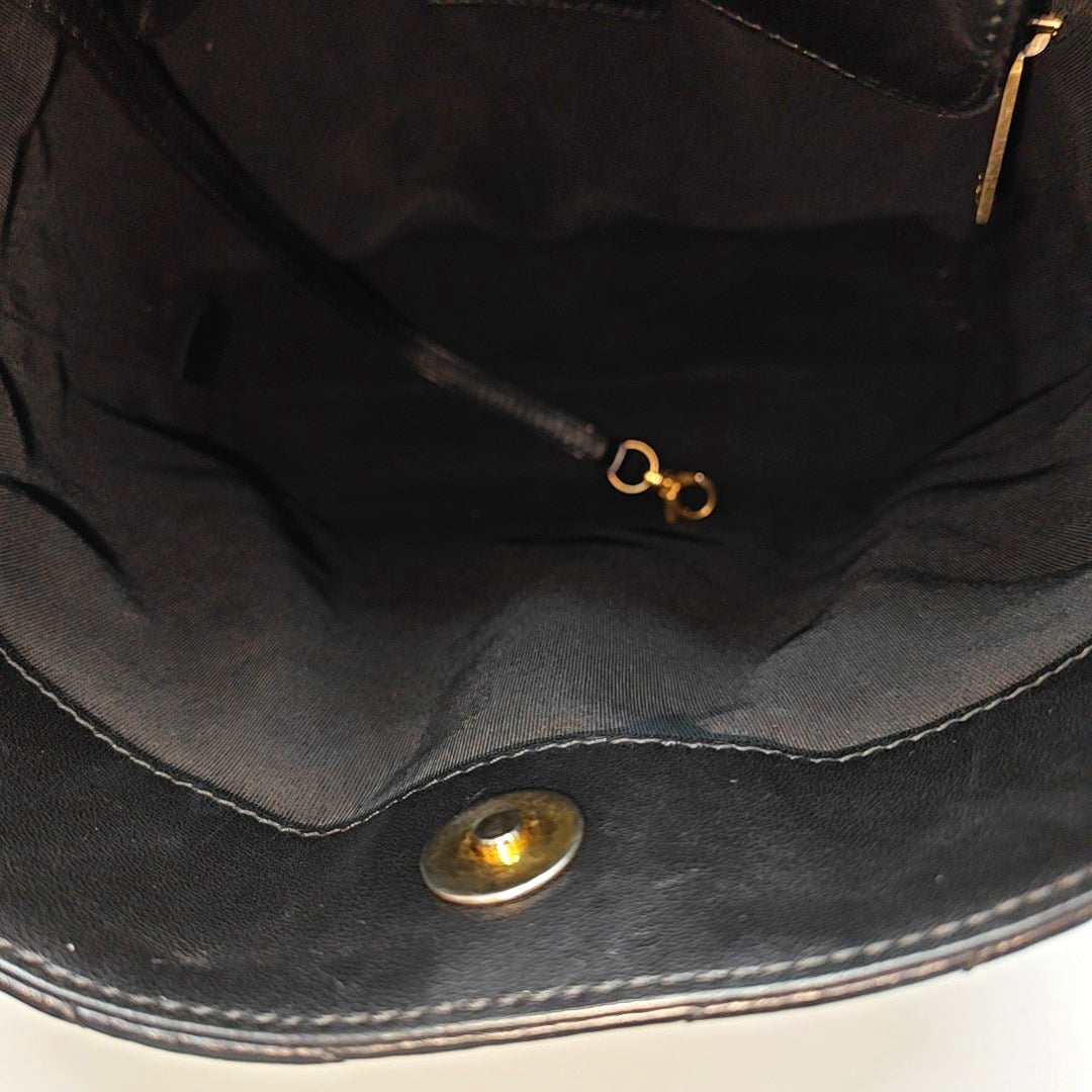 Chevron Lambskin Black