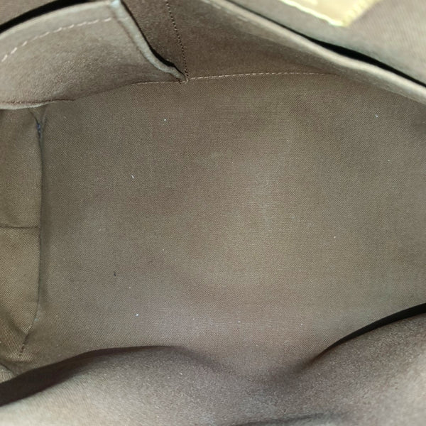 Monogram Coated Canvas Top Handle Bag Brown