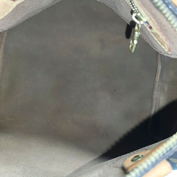 SPEEDY 25 Monogram Coated Canvas Brown