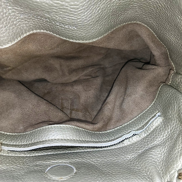 Calfskin Clutch Silver