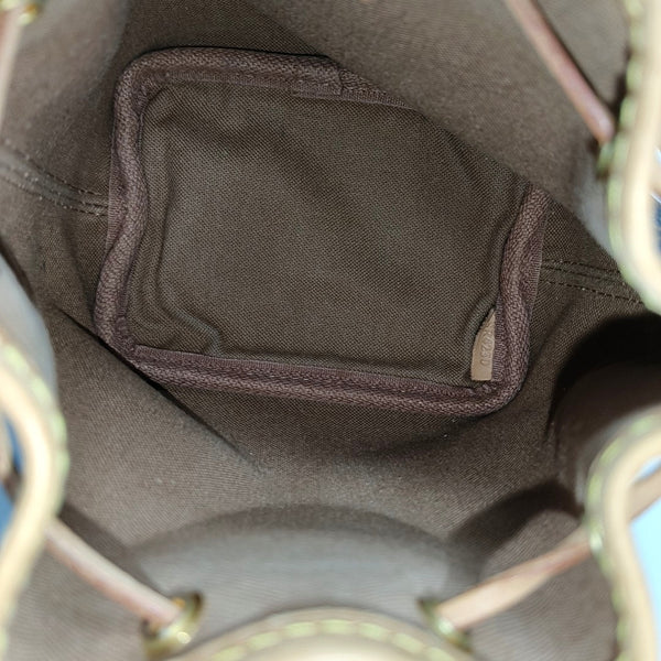 NÉONOÉ Nano Monogram Coated Canvas Brown