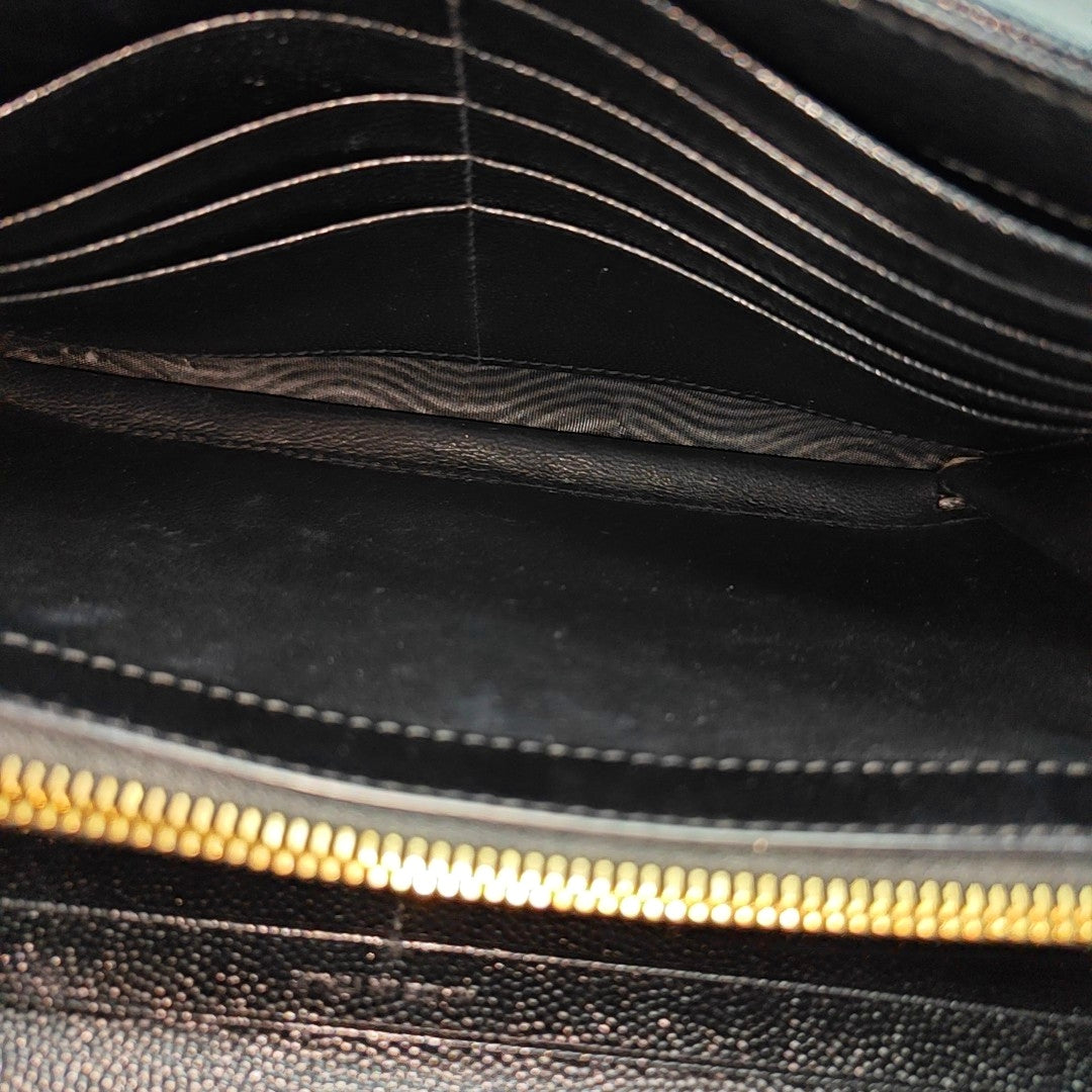 MONOGRAM Medium Chevron Calfskin Black