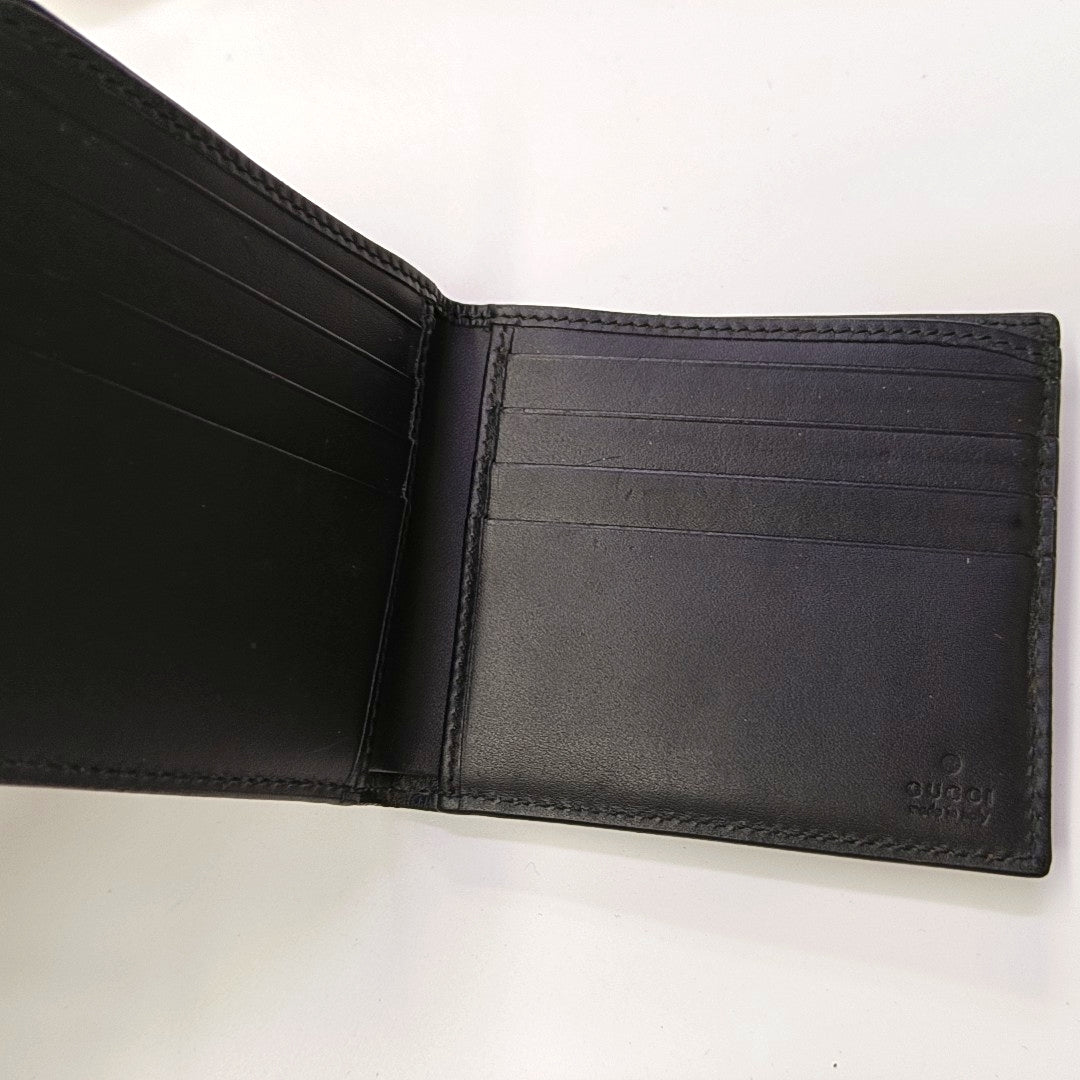 GG Supreme Monogram Coated Canvas Brown Wallet